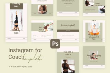 Step by Step - Instagram Templates for Yoga