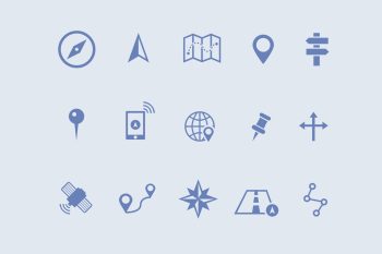 15 Map and Navigation Icons