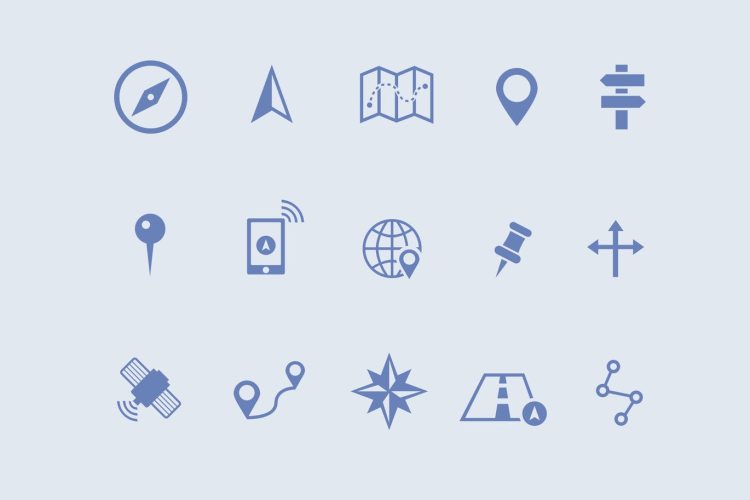 15 Map and Navigation Icons
