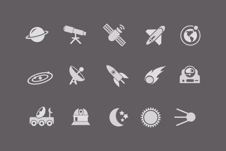 15 Space and Astronaut Icons