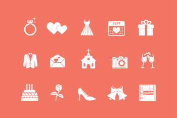 15 Wedding and Marriage Icons