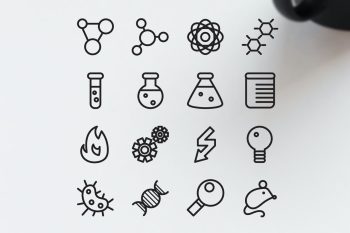 16 Science Icons
