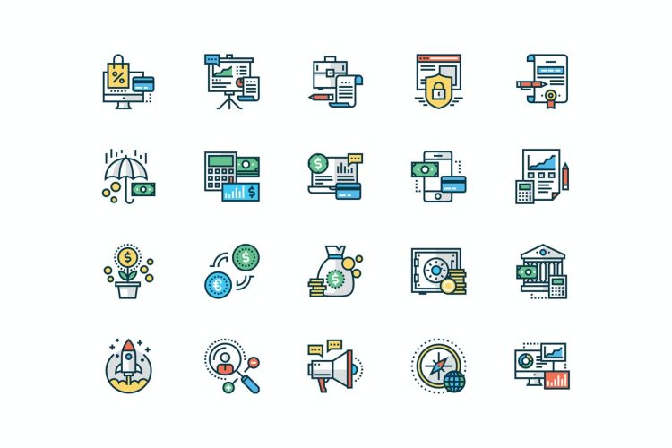 20 Business and Finance Icons