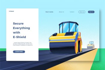 Construction - Banner & Landing Page