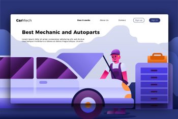 Mechanic - Banner & Landing Page