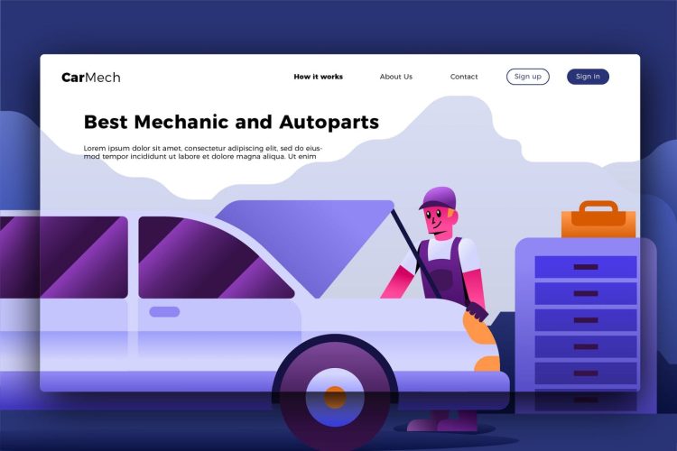 Mechanic - Banner & Landing Page