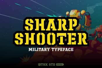 Sharpshooter - Military Stencil Font