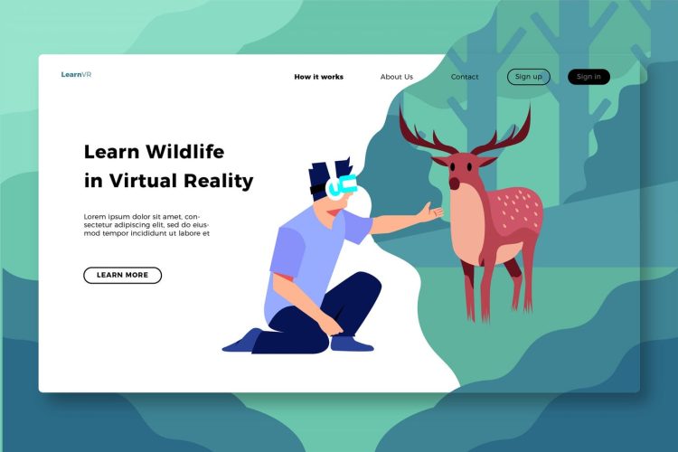 Virtual Reality - Banner & Landing Page