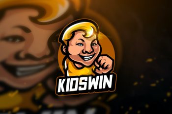 Kidswin - Mascot & Esport Logo