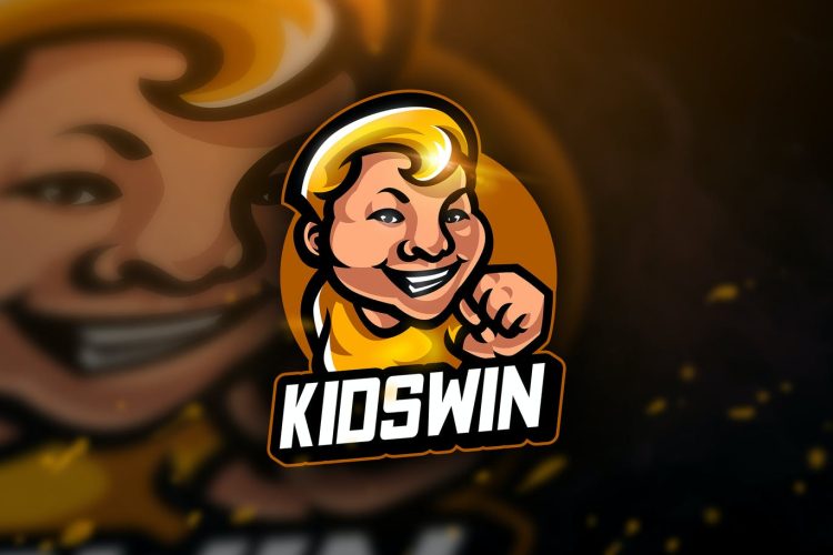 Kidswin - Mascot & Esport Logo