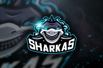 Sharkas - Mascot & Esport Logo